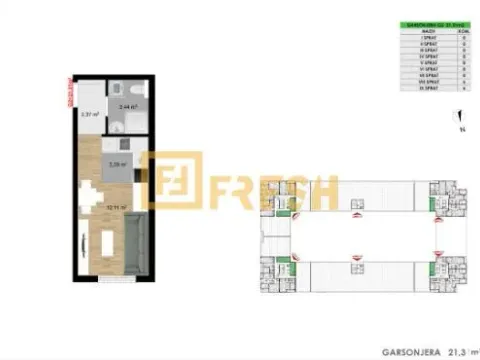 Sale, apartment, 21m², Stari Aerodrom, Podgorica - image 3
