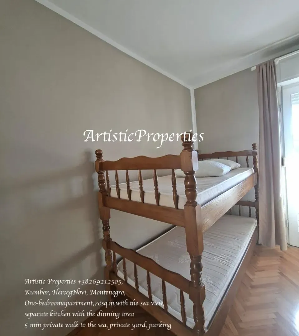 Izdavanje, jednosoban stan, 70m², Kumbor, Herceg Novi