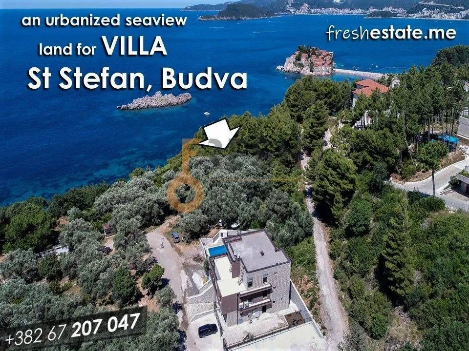 Prodaja, plac, 1725m², Budva, Crna Gora