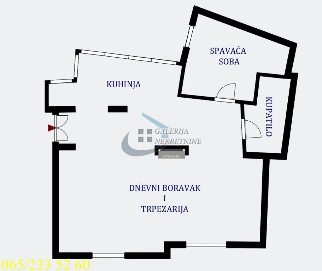 Sale, two bedroom apartment, 86m², Kalenić Pijaca, Vračar Sve Podlokacije