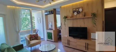 Living room with furniture, television and access to the terrace. - image 10