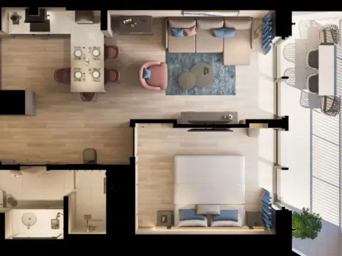 Sale, one bedroom apartment, 56m², Bečići, Budva - image 10