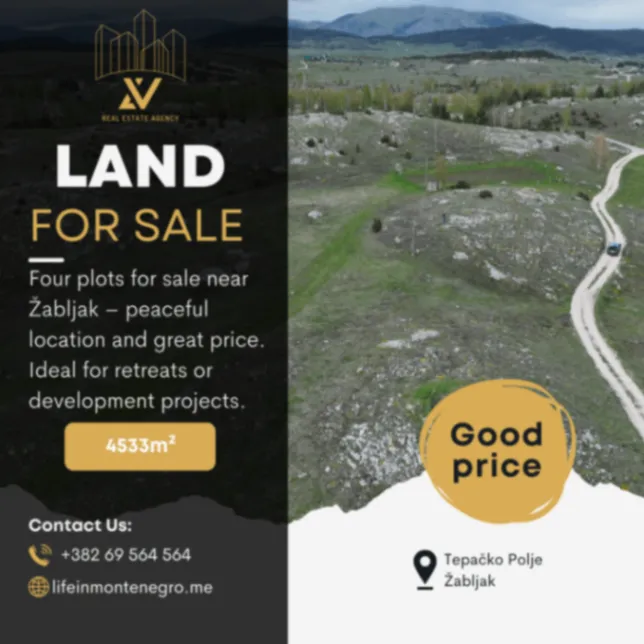 Prodaja, plac, 4533m², Tepačko polje, Žabljak