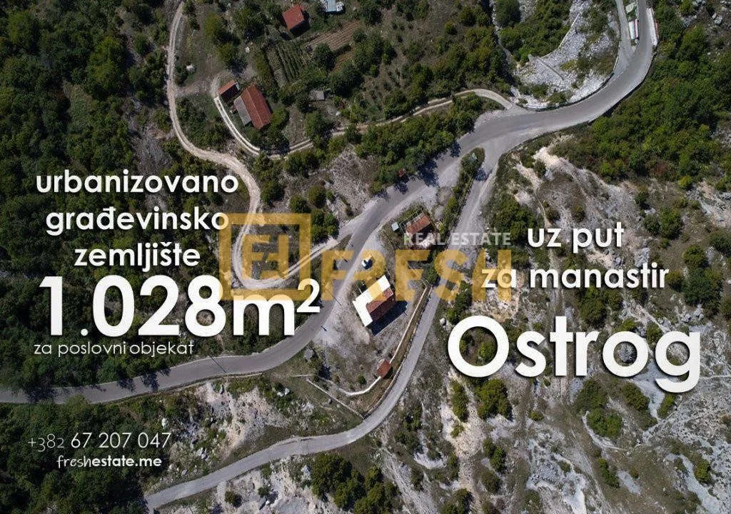 Prodaja, plac, 1028m², Nikšić, Crna Gora