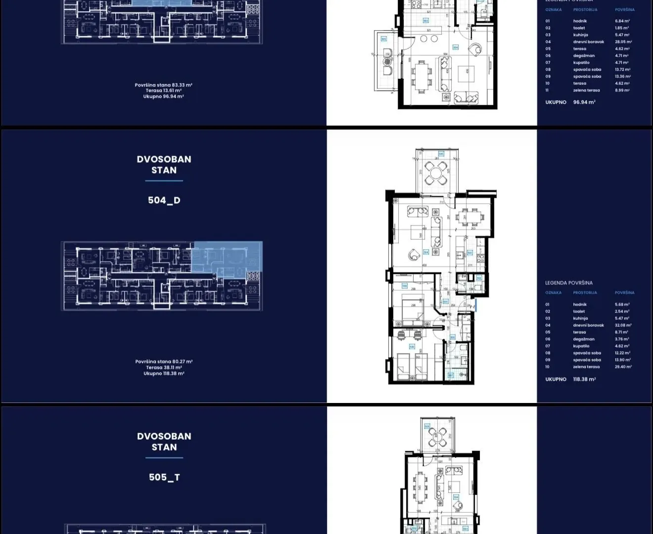 Prodaja, dvosoban stan, 96m², Krivi Most, Podgorica