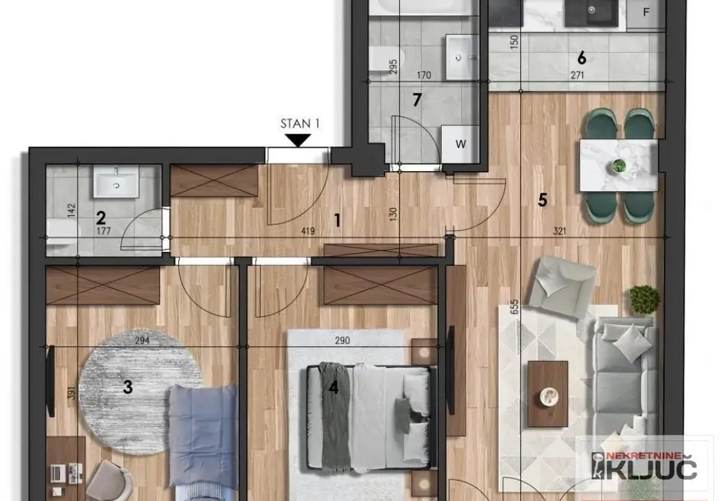 Prodaja, trosoban stan, 59m², Bulevar patrijarha Pavla, Novi Sad Sve Podlokacije