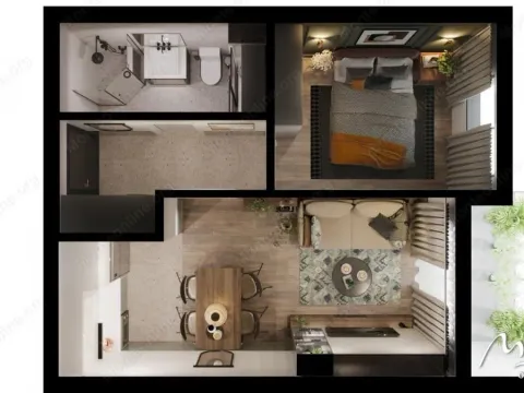 Prodaja, dvosoban stan, 62m², Bečići, Budva - image 14