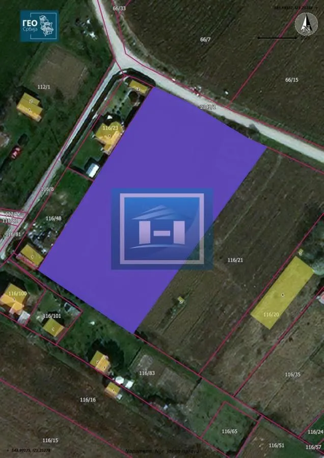 Prodaja, plac, 4500m², Jagodina, Srbija