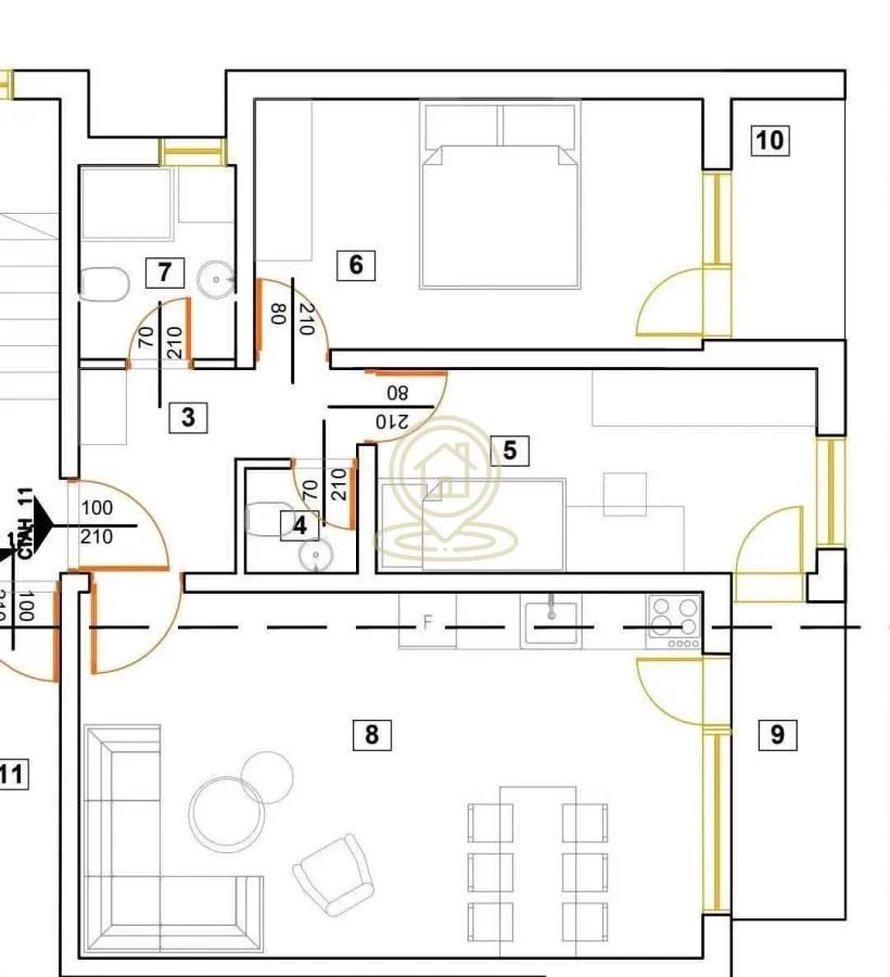 Prodaja, dvosoban stan, 65m², Pantelej, Niš