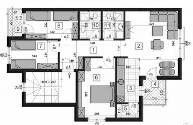 Prodaja, četvorosoban stan, 84m², Sremska Kamenica, Petrovaradin