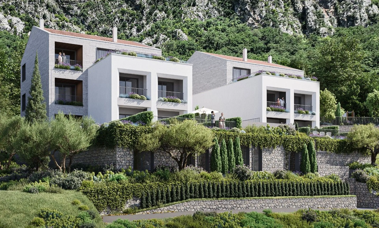 Prodaja, dvosoban stan, 55m², Donji Orahovac, Kotor
