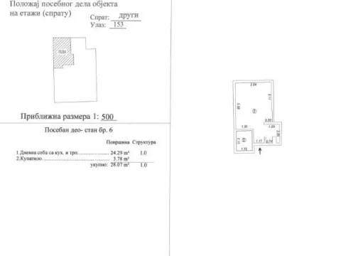 Prodaja, stan, 28m², Ledena Stena, Niš - image 2