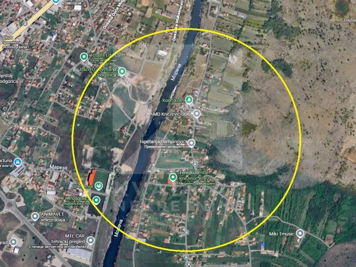 Prodaja, plac, 1204m², Dajbabe, Podgorica