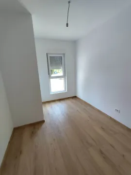 Empty bright room with wooden flooring and a single window. - image 7