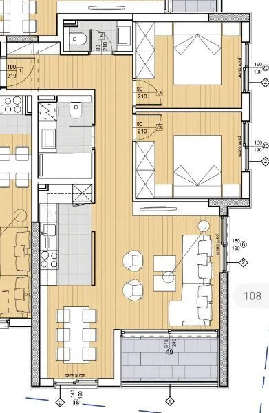Sale, two bedroom apartment, 67m², Budva, Crna Gora