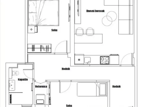 Sale, two bedroom apartment, 61m², Stari Merkator, Novi Beograd Sve Podlokacije - image 12