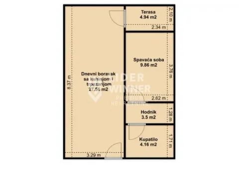 Izdavanje, dvosoban stan, 50m², Voždovac Sve Podlokacije, Beograd - image 10
