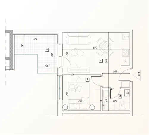 Prodaja, jednosoban stan, 35m², Rudjinci, Vrnjačka Banja