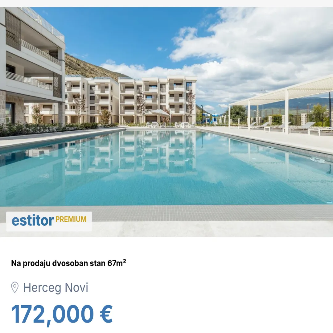 Sale, two bedroom apartment, 67m², Herceg Novi, Crna Gora