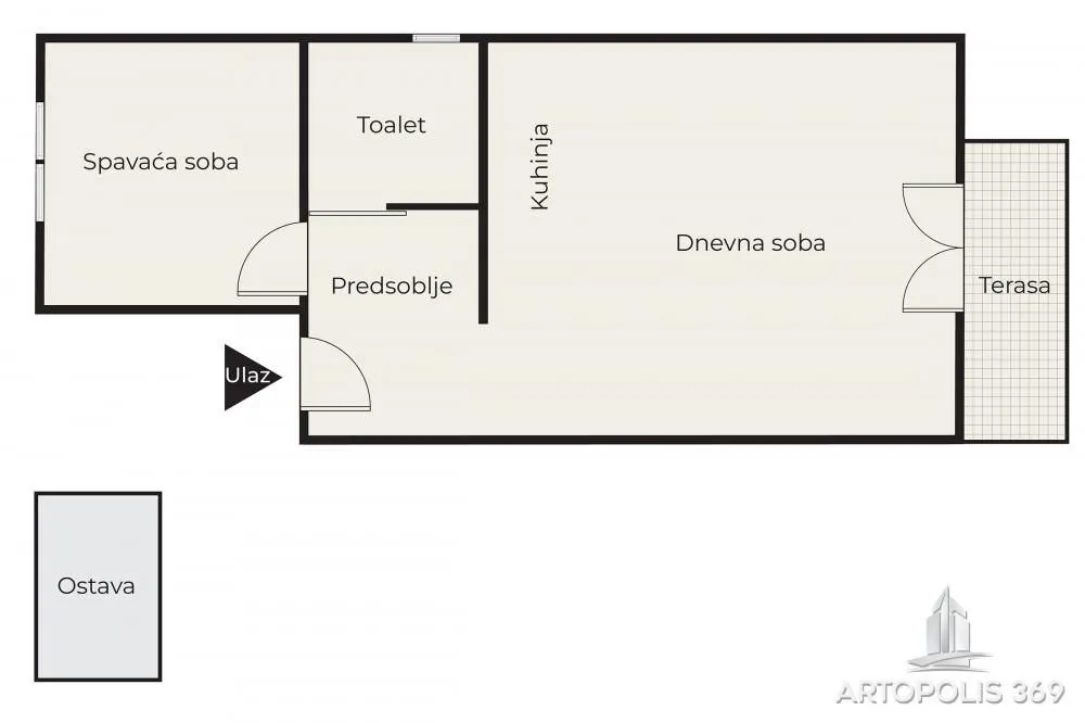 Prodaja, jednosoban stan, 38m², Kumodraž 1, Kumodraž Sve Podlokacije