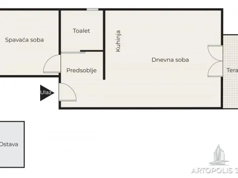 Prodaja, jednosoban stan, 38m², Kumodraž 1, Kumodraž Sve Podlokacije - image 12