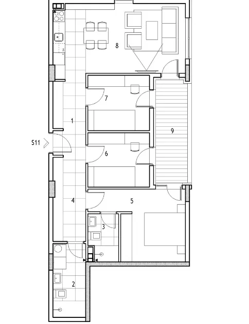 Prodaja, trosoban stan, 78m², Medijana, Niš