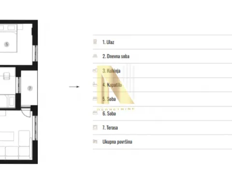 Sale, three bedroom apartment, 61m², Telep, Novi Sad Sve Podlokacije - image 5