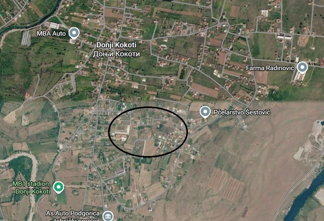 Prodaja, plac, 582m², Donji Kokoti, Podgorica