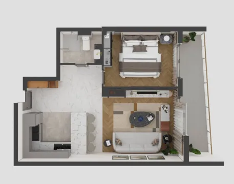 Sale, two bedroom apartment, 40m², Bečići, Budva - image 6