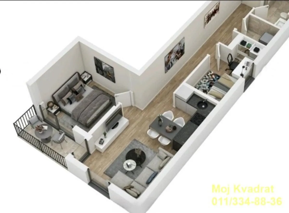 Prodaja, trosoban stan, 60m², Lekino Brdo, Voždovac Sve Podlokacije
