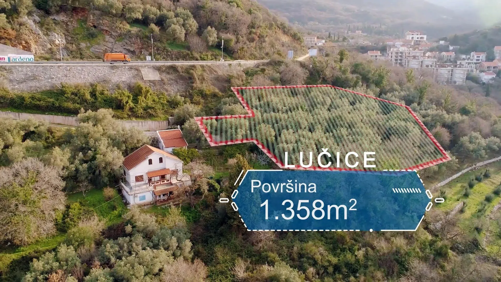 Prodaja, plac, 1358m², Petrovac, Budva