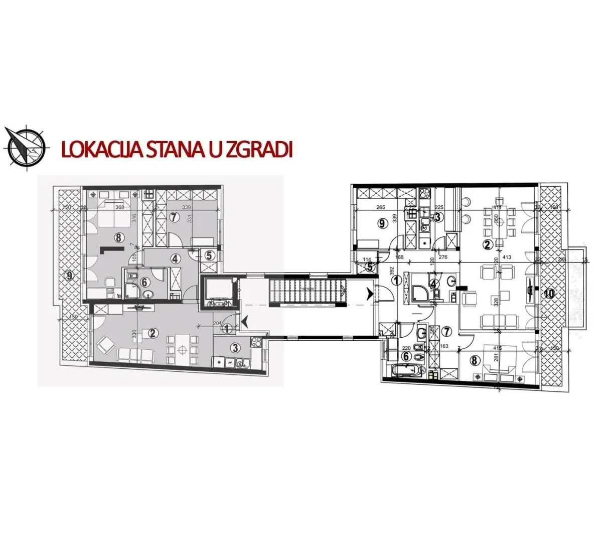 Sale, apartment, 78m², Vukov Spomenik, Zvezdara Sve Podlokacije
