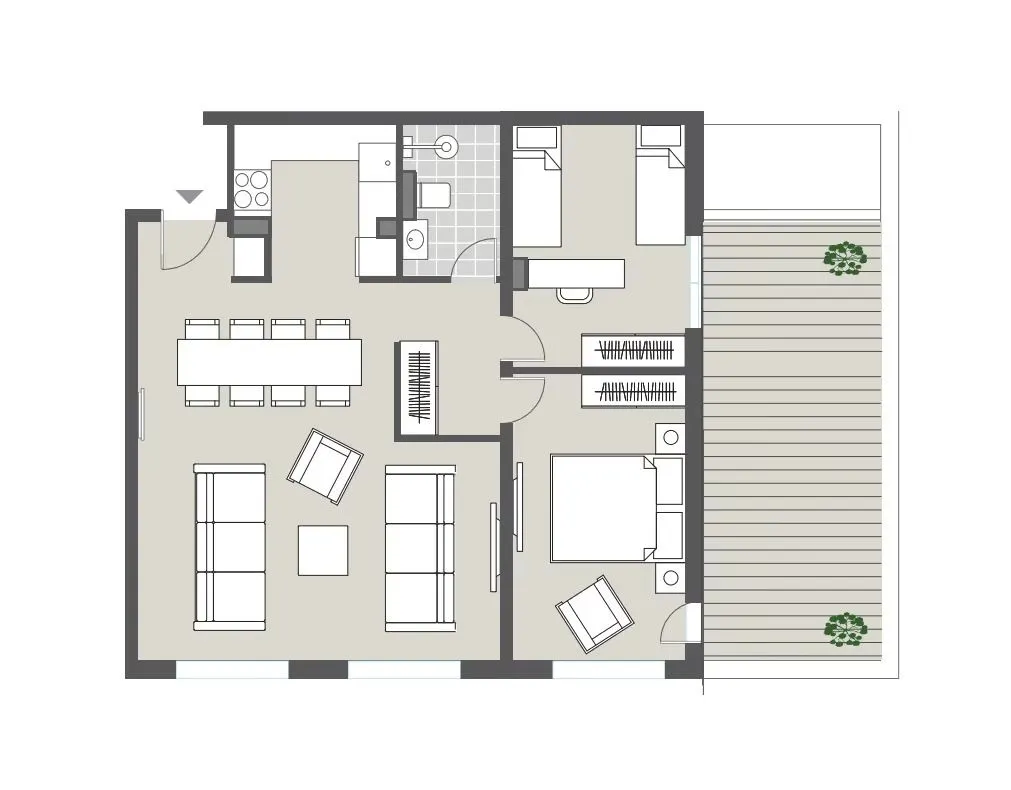 Sale, two bedroom apartment, 91m², Centar, Tivat
