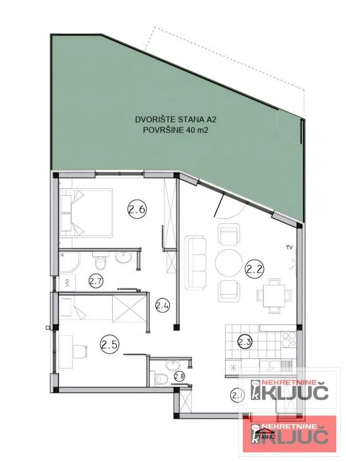 Sale, three bedroom apartment, 63m², Sremska Kamenica, Petrovaradin