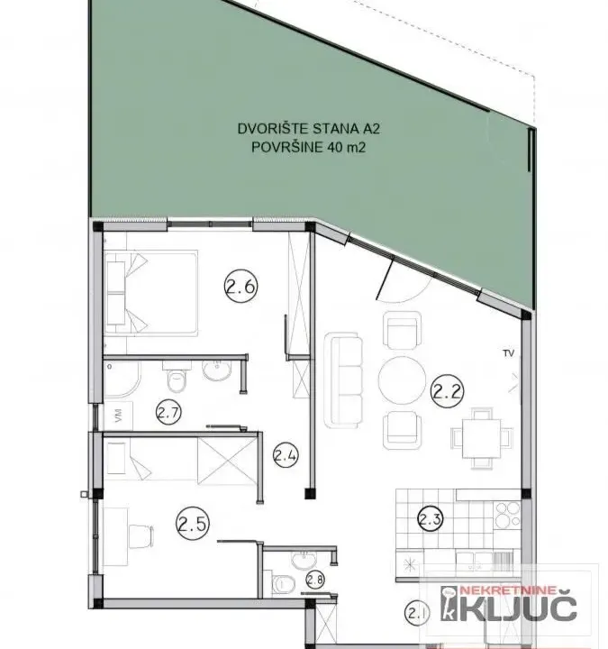 Prodaja, trosoban stan, 63m², Sremska Kamenica, Petrovaradin