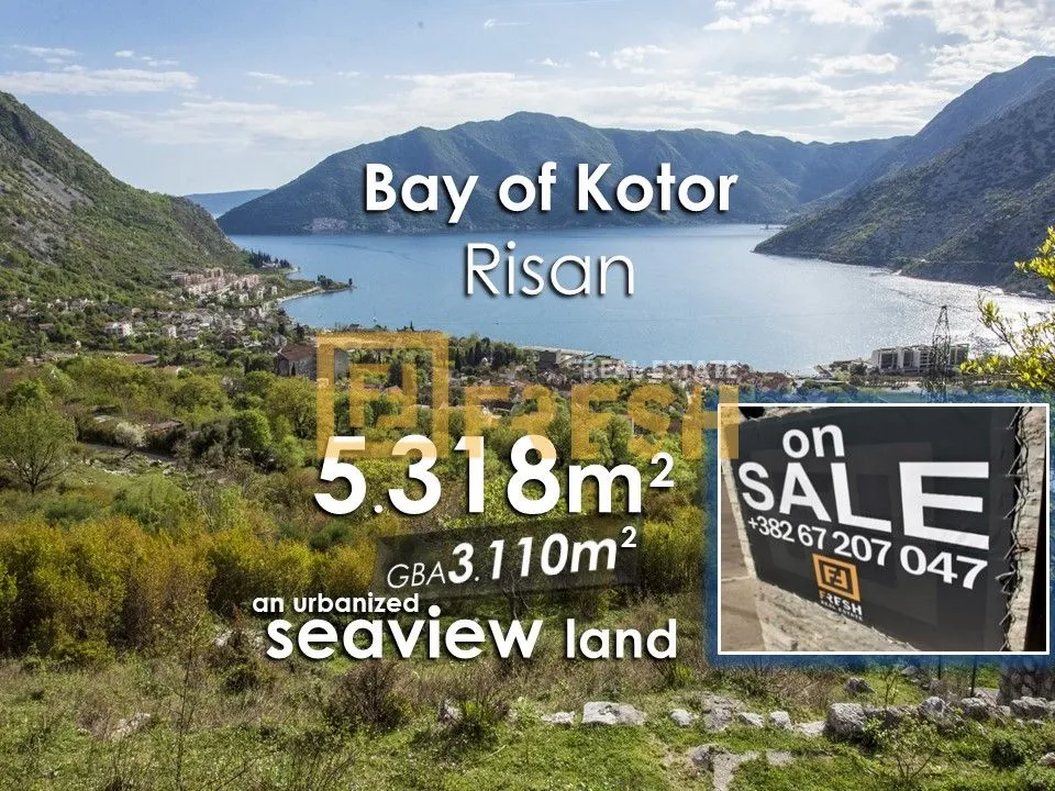 Prodaja, plac, 5318m², Kotor, Crna Gora