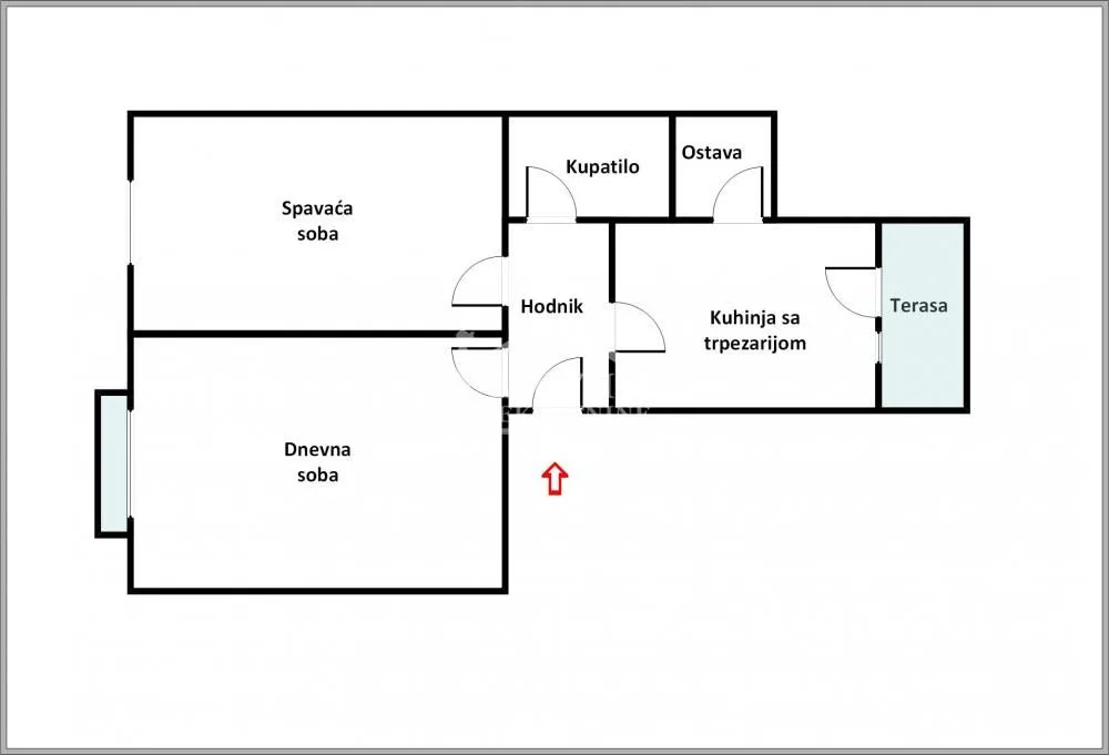 Prodaja, dvosoban stan, 60m², Savski Venac, Beograd