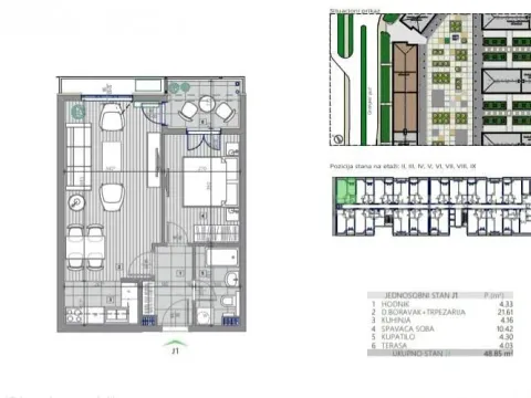 Izdavanje, jednosoban stan, 49m², Central Point, Podgorica - image 3