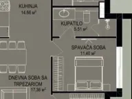Prodaja, jednosoban stan, 52m2, Bečići, Budva