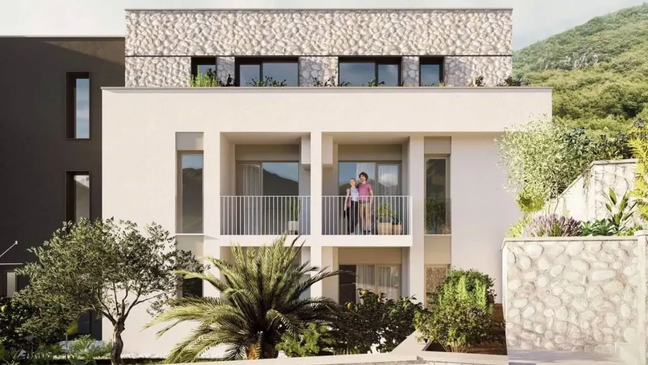 Prodaja, jednosoban stan, 54m², Lastva Grbaljska, Kotor