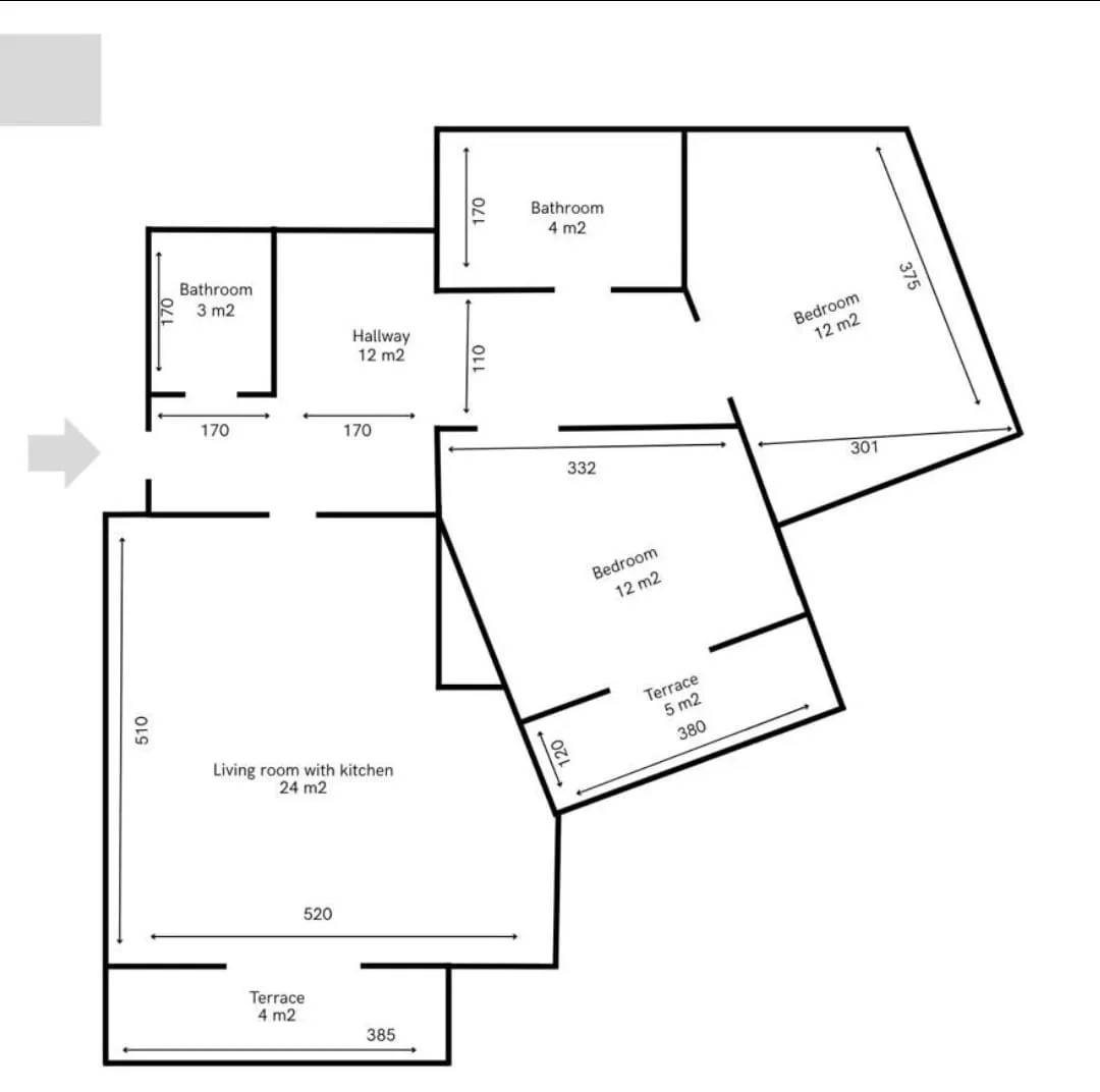 Prodaja, trosoban stan, 90m², Kava, Tivat