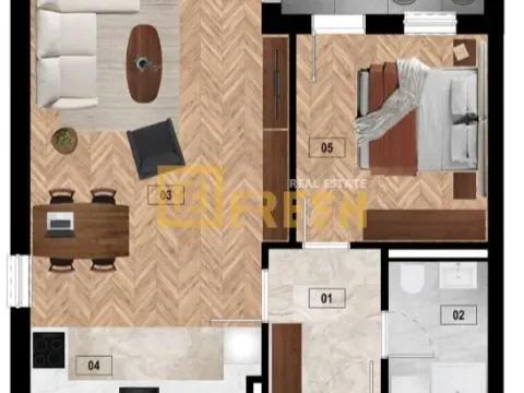 Prodaja, jednosoban stan, 55m², Zabjelo, Podgorica - image 4