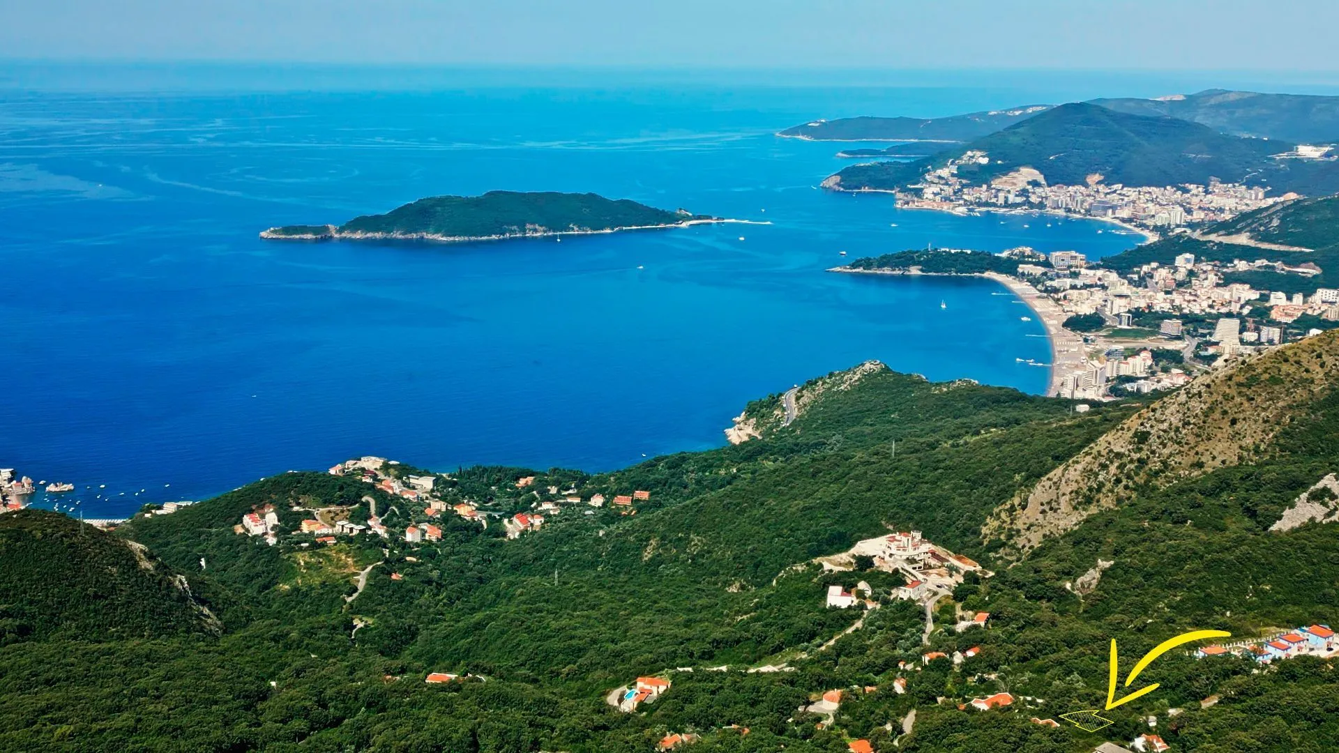 Prodaja, plac, 608m², Kuljače, Budva