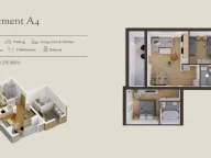 Prodaja, jednosoban stan, 55m2, Stoliv, Kotor