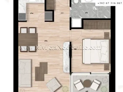 Prodaja, jednosoban stan, 5311m², Risan, Kotor - image 5