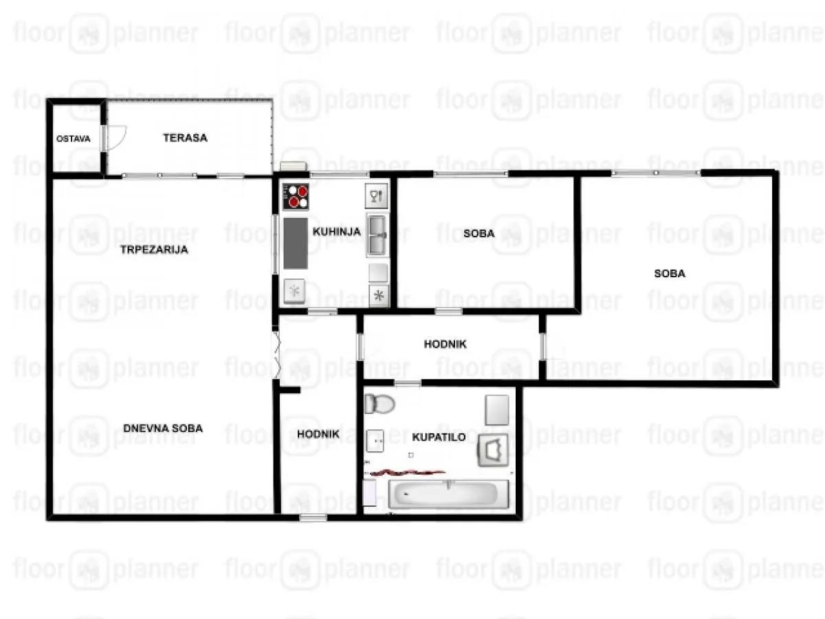 Prodaja, trosoban stan, 65m², Sajmište, Novi Sad