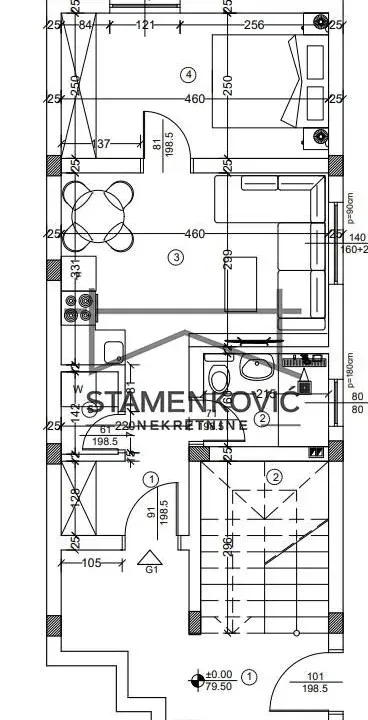 Sale, two bedroom apartment, 38m², Adice, Novi Sad Sve Podlokacije