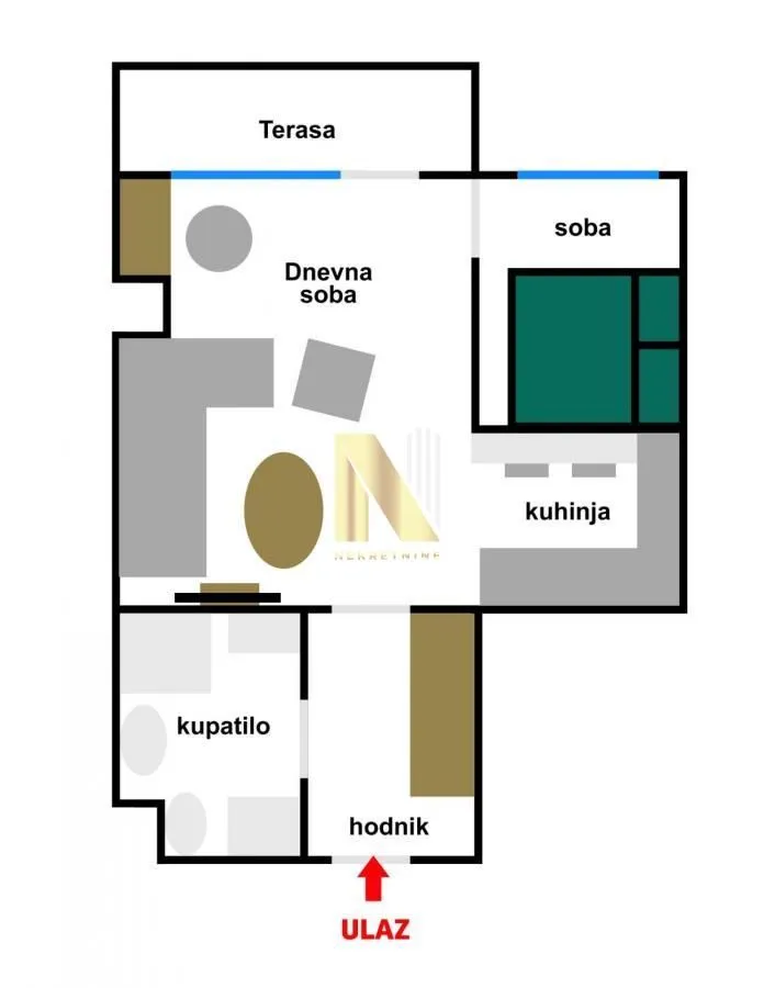 Prodaja, dvosoban stan, 36m², Adamovićevo Naselje, Novi Sad Sve Podlokacije