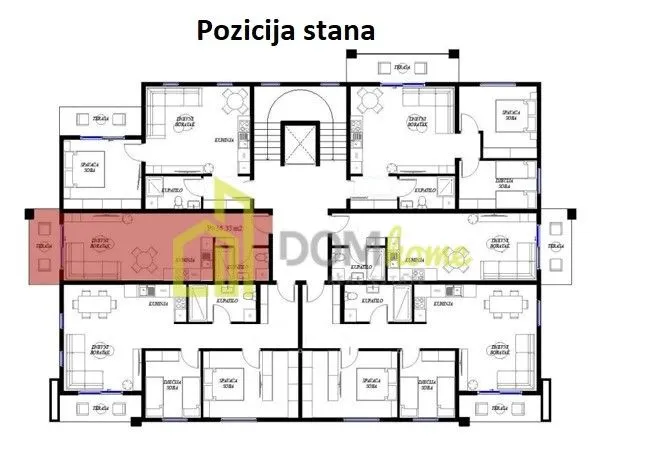 Prodaja, garsonjera, 36m², Gorica C, Podgorica