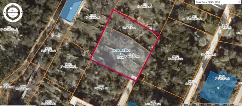 Prodaja, plac, 747m², Krašići, Tivat